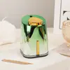 Porta Palillos de Tipo Pulsador con Gradiente de Colores para Uso Doméstico, Sala de Estar, Mesa de Comedor, Decoración Elegante, Frasco de Palillos para Restaurante, Venta al por Mayor, Lujo Ligero