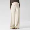 Pantalones de maternidad Otoño Ropa de abrigo Petite Pantalones de pierna ancha Otoño/Invierno Embarazo No constrictivos Casual Pantalones largos de maternidad Mochi