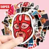 50 Pegatinas de Lucha Libre de la WWE, Pegatinas de Compra Directa Transfronteriza, Pegatinas de Figuras Deportivas del Espectáculo de Lucha Libre Profesional Estadounidense