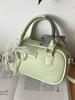 2025 Primavera y Verano Nuevo Estilo Simple Dulce Bolso de Boliche Portátil Casual Combinable Estilo Occidental de Alta Gama Bolso Mensajero para Mujer