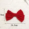 Terciopelo Lazo Grande Accesorios Semi-Terminados Estilo Coreano Pasador DIY Decoración de Ropa Accesorios para Joyería DIY Navidad