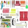 Set de Señuelos, Kit Completo de Señuelos, Cebo de Pesca, Cebo Artificial, Señuelo Duro, Minnow, Spinnerbait, Señuelo Blando, Señuelo Minnow