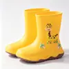 Dopamina Estilo Multi-Desenho Em Estoque Meio da Panturrilha Crianças Grandes Crianças do Ensino Fundamental Galochas Botas de Água Antiderrapante Leve Dropshipping