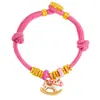 Pu Zuojiu Não Desbota Vietnã Sha Jin Balanço Cavalo de Tróia Calça Pulseira Pulseira Rosa Novo Estilo Chinês Feito à Mão Feminino