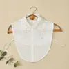 Gola Falsa de Renda Solúvel em Água Vazada com Gola Pontuda Grande para Mulheres, Gola de Camisa Versátil de Alta Qualidade para Usar por Baixo, Venda por Atacado do Fabricante