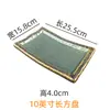 Novo Prato de Cerâmica Torneado em Forno Estilo Chinês Prato Longo para Sushi Prato Plano Criativo Prato Plano Estreito Longo Prato Fino para Pratos Frios