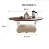 Mesa de Café Redonda Moderna Simple Crema Combinación Sala de Estar Hogar Mesa de Café Acrílica Mesa de Café Apartamento Pequeño Francés Mesa Auxiliar