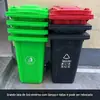 Lata de lixo externa de reboque Balde de ferro galvanizado Saneamento Balde de casca grande Balde de plástico de limpeza industrial Balde de propriedade de rua