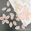 Acessórios para Joias DIY Estilo Antigo Pétala Grampo de Cabelo Adorno de Cabeça Brinco Materiais 12X19 Flor de Pessegueiro Gorda Esmaltada