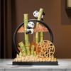 Adornos de Pintura de Arena Panda Ascendente Completos de Behanmei para Amigos, Niños y Compañeros de Clase Decoración Suave para la Entrada del Hogar