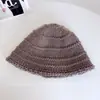 Gorro de Punto Grueso Estilo Japonés Pescador, Hecho a Mano con Ganchillo de Lana para Otoño e Invierno, Cálido, Protege Orejas, Adelgaza el Rostro, Gorro de Pescador Moderno