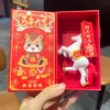 Chaveiro de Ano Novo 2026 Fique Rico Criativo Desenho Animado Cavalo do Zodíaco Pingente de Chave Pingente de Bolsa Pequeno Presente