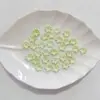 Flores Pequeñas Bicolor con Borde Dorado y Plateado y Brillo Metálico, Brillan en la Oscuridad, Materiales Hechos a Mano para DIY, Pasador de Pelo, Accesorio para el Cabello, Accesorios para Ramilletes
