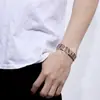 Pulsera Magnética de Doble Fila Más Vendida Transfronteriza, Pulsera Magnética de Cobre Rojo al 99.9% Antirradiación y Antifatiga