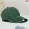 Chapéus Lavados Estilo Coreano para Uso Externo Venda por Atacado Personalizada Proteção Solar de Verão Chapéus Vintage Viseiras Bordadas