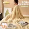 Manta de Lã de Cordeiro Espessa de Inverno Manta de Coral Fleece para Uma Pessoa Sesta Escritório Quente Manta Cobertura de Sofá de Leite Fleece