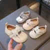 Zapatos de Princesa para Bebé Niña Estilo Nuevo 2026 Zapatos para Niños Pequeños de 1-3 Años Suela Suave Estilo Coreano Lazo Nudo Zapatos Pequeños de Cuero Modelos de Primavera y Otoño
