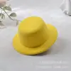Tela de cepillo DIY sombrero en blanco sombrero pequeño accesorios para el cabello pinza para el pelo juguete para mascotas gorra pinza para el pelo a mano 13.5cm