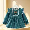 Vestido de princesa novo e moderno para bebê menina, avental impermeável e anti-sujeira para crianças, roupa protetora para jardim de infância