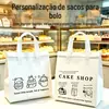 Sacos descartáveis para viagem, sacos térmicos de alumínio para uso comercial, sacolas de TNT populares, embalagens espessadas para viagem