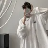 Moletom de onda de waffle transfronteiriço para homens, estilo coreano outono e inverno, novo top solto de gola redonda, tendência de Hong Kong e versátil