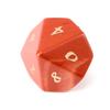 Conjunto de sete dados poliédricos gravados em pedra vermelha natural para jogos de RPG como D&amp;D (Dragon and Float). Z06