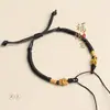 Pulsera de Cordón con Nudo Concentrico de Hilo Dorado Tejida a Mano, Producto Semi-Terminado, Se Puede Usar con Cuentas de la Fortuna, No Necesita Tejerse, Ajustable, Mayoreo