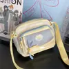 Bolso Cruzado Nuevo Estilo Japonés Ins de Alto Valor, Colores Frescos Dulces Bloque de Color, Ligero para Compras y Viajes, para Niñas