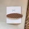 Presilha de Cabelo BB de Tecido com Bolinhas Feita à Mão Estilo Coreano para Mulheres Moda Simples Presilha Lateral para Franja Cabelo Solto Presilha de Pressão Retro Sem Costura