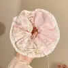 Goma para el pelo con estampado estilo Academia Melard para mujer, scrunchie de satén con malla de estampado de leopardo vintage, banda elástica de alta elasticidad y duradera