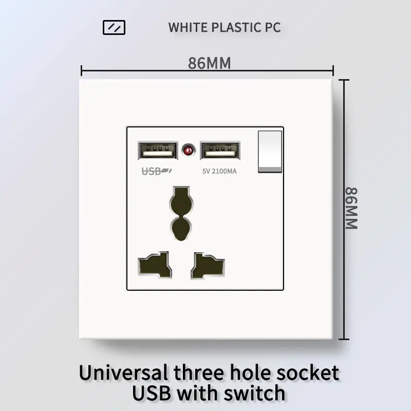 一开多三孔USB