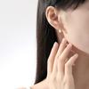 Pendientes de perlas simples de moda, pendientes geométricos de plata 925 de alta calidad, pendientes redondos franceses de estilo ins, venta al por mayor