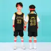 Traje de Baloncesto Infantil Niños y Niñas Estampado Número Jardín de Infancia Estudiantes de Primaria China No.23 Manga Corta Jersey de Competición