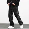 Calças novas de outono masculinas, tamanho europeu, trançadas, marca de moda de rua europeia e americana, calças casuais retrô, masculinas, transfronteiriças