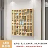Estante de rejilla de pared para exhibir antigüedades, juego de té de madera maciza y estante de exhibición de té, estante de rejilla de pared para tazas y teteras, gabinete de múltiples tesoros
