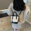 Bolsa pequena de alta qualidade com cores contrastantes para mulheres 2025, nova bolsa transversal moderna e popular, bolsa de ombro único super estilosa