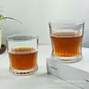 Copo de Uísque Gravado Retrô, Copo de Cristal Espesso de Alta Qualidade, Copo de Degustação de Cerveja e Destilados de Luxo Leve para Uso Doméstico