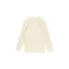 Bolas de Arroz Pegajoso Ropa Infantil Niñas Cuello Semi Alto Suéter Base Otoño Invierno Canalé Ajustado Versátil Manga Larga Tejido