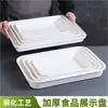Platos Blancos de Melamina para Uso Comercial, Platos Fríos, Comida Estofada, Cajas de Exhibición de Comida Cocinada, Guarniciones para Hot Pot, Bocadillos para Buffet de Barbacoa, Platos de Presentación