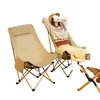 Silla plegable de exterior con capacidad de carga de 250 kg, engrosada y portátil, silla luna grande de 150 kg, taburete de camping, tumbona para siesta