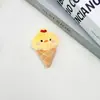 Muñeca de helado accesorios colgante de felpa lindo amuleto de cono dibujos animados linda decoración de accesorio para el cabello suministros llavero
