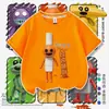 Camiseta de Manga Corta para Niños Temática de Restaurante de Suzi Verano Hombre Sandía Dibujo Animado Top para Niños Artículo Popular 2