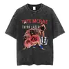 Camiseta de Merchandising de la Gira del Álbum Greedy de Tate Mcrae Unisex Moda Retro Lavada Manga Corta Camiseta Oversize