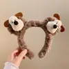 Diadema de Peluche con Orejas de Oso Pardo para Lavado Facial Dibujo Animado Lindo Gato Kt y Cachorro Pasador Diadema Linda para Niños y Mujeres