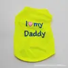 Ventas Directas de Fábrica Ropa para Cachorros Mascotas Chaleco de Poliéster Estilo Clásico Amor Mamá Amor Papá Varios Colores