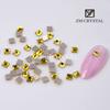 Nova Arte Do Prego Amarelo Dourado Em Forma De Broca Net Vermelho Fundo Plano Em Forma De Broca Fundo De Ouro Broca Nail Art Broca Ornamentos Strass