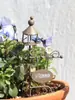 Maceta de Hierro Estilo Japonés, Soporte de Flores de Hierro, Adorno de Suculentas de Hierro para Jardín, Decoración de Balcón y Patio, Tetera Cubo de Agua