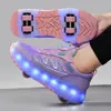 Zapatos con Ruedas Cuatro Ruedas Transfronterizos, Zapatos con Ruedas Recargables, Patines de Ocho Ruedas Desmontables para Estudiantes que Van y Vienen de la Escuela, Universales para Hombres