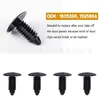 120 piezas de clips de plástico para revestimientos de guardabarros de coche, sujetadores de parachoques, clips 11589292 1605396