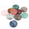 Venda Quente Transfronteiriça Diâmetro 20mm Pedra Natural Disco Não Poroso Cristal Fina Peça de Mão Obsidiana Decoração DIY